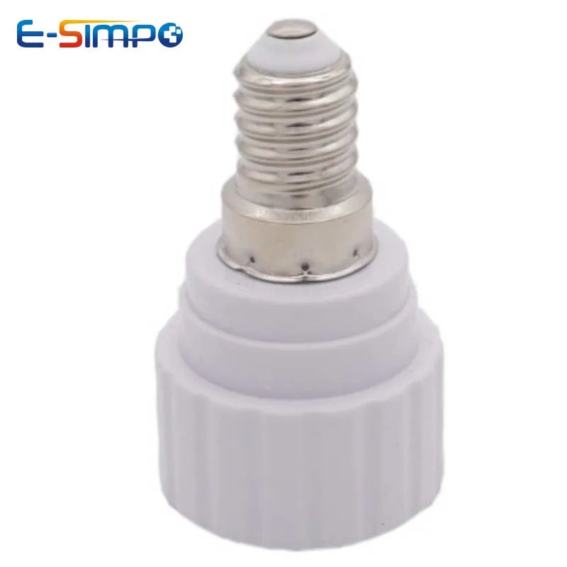 E14 to GU10 Ceramic Base Led Light Lamp Holder Converter Screw Bulb Socket Adapter LED Saving Light Halogen Lamp Base PBT