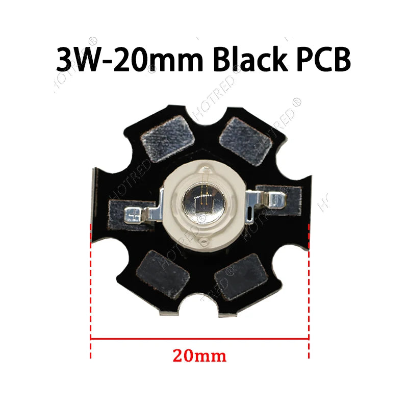 1-10pcs IR LED 3W 5W 1050nm High Power Infrared Chip 1.2-1.8V 700mA 1400mA Diode Light Laser Lamp for Night Vision CCTV Camera
