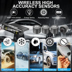 Tire Pressure Solar TPMS Car Tyre Pressure Monitoring System Solar Power Auto Security Alarm Systems Power External Sensor Auto Accessories Universal