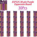 1/5/10/30Pcs ESP32S 38Pin Purple Expansion Breakout Board NodeMCU 32S Wifi UART Serial Communication Module Lua Program Board