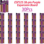 1/5/10/30Pcs ESP32S 38Pin Purple Expansion Breakout Board NodeMCU 32S Wifi UART Serial Communication Module Lua Program Board