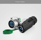 CNLINKO M24 Fiber Optic Connector LC High Performance Single Mode Conenctor Quick Assembly Waterproof IP68 for Networking FTTH