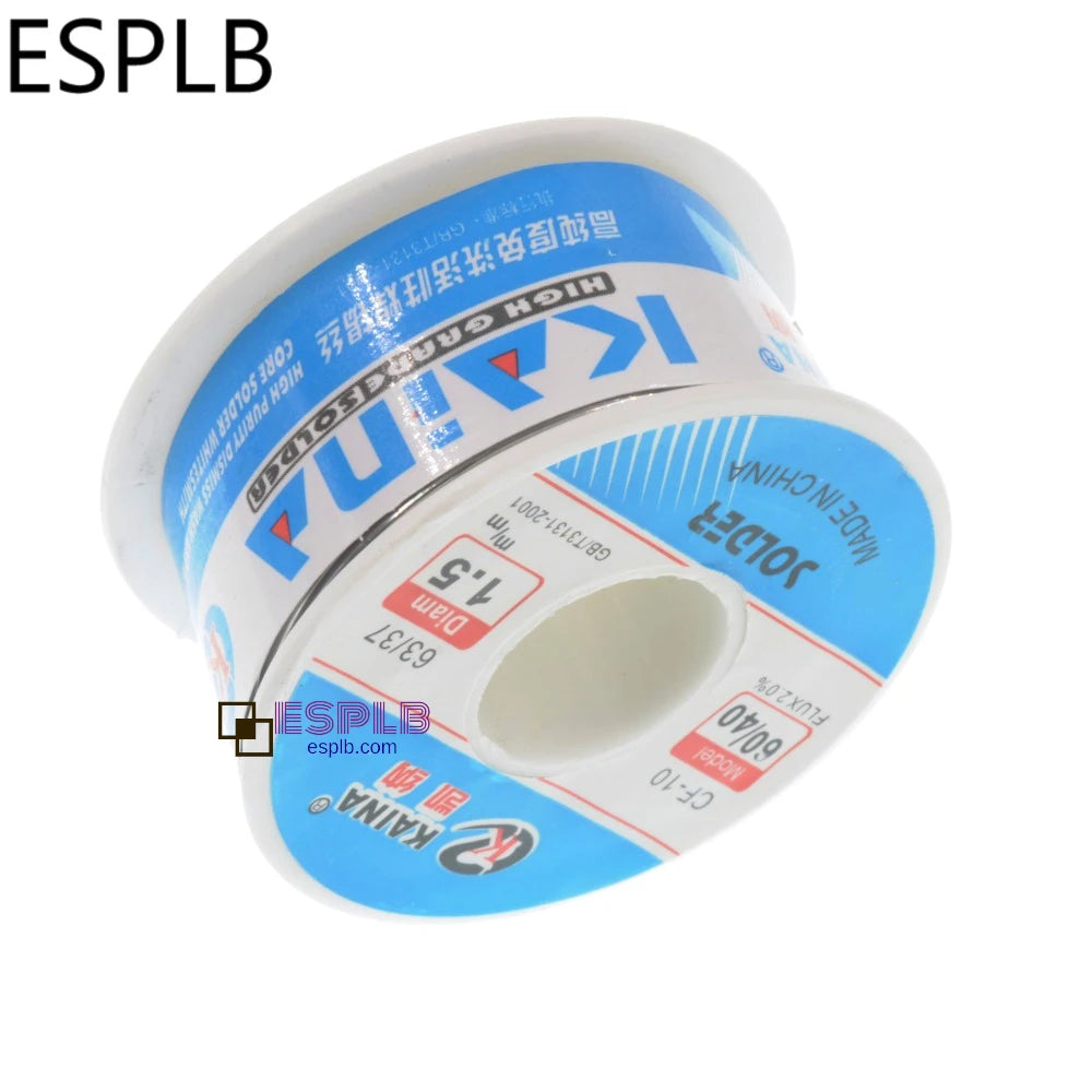 ESPLB CF-10 60/40 50g/100g Solder Wire Tin Flux 2.0% Welding Solding Core High Brightness Rosin 0.5/0.6/0.8/1.0/1.2/1.5/2.0mm