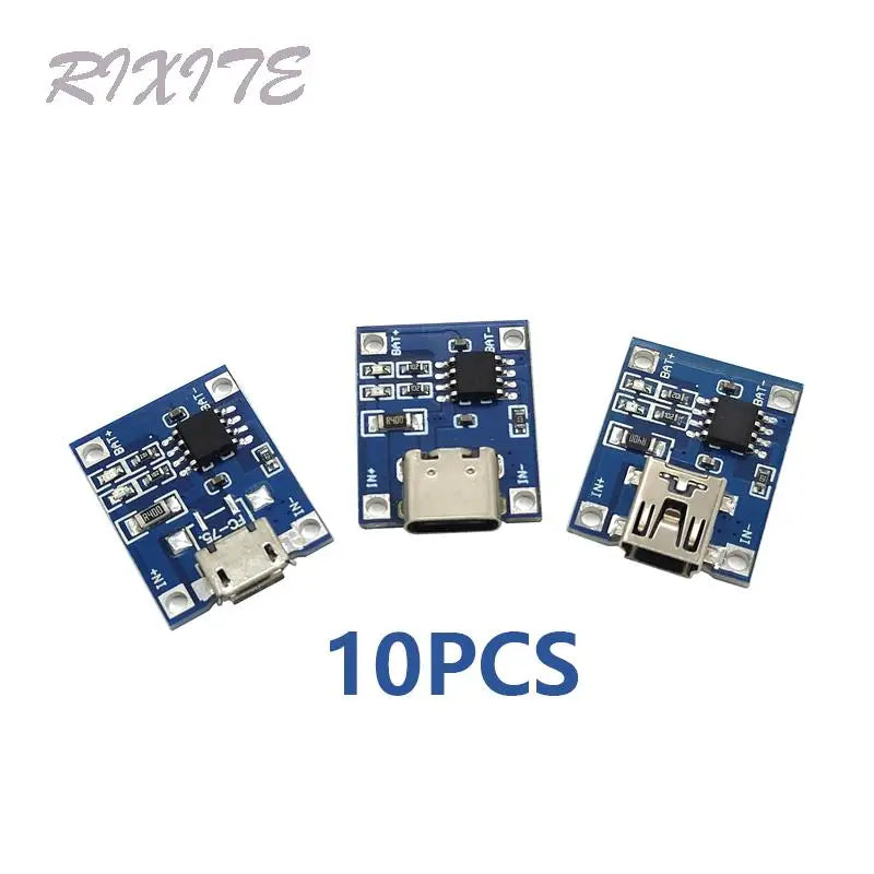 5PCS 5V Boost Step Up Power Module Lithium LiPo Battery Charging Protection Board LED Display USB For DIY Charger 134N3P Program
