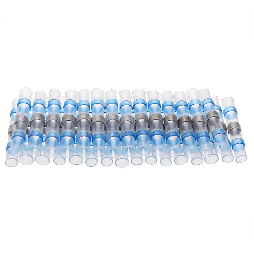 1000/100PCS Waterproof Heat Shrink Butt Wire Connectors Tinned Copper Solder Seal Wire Terminals Thermal Shrinkage Sleeve Splice