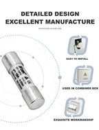 1/5/20/30pcs Solar DC1000V Ceramic PV Fuse 1A 2A 3A 10A 15A 20A 25A 30A High Voltage GPV Fuse for Solar System Protection