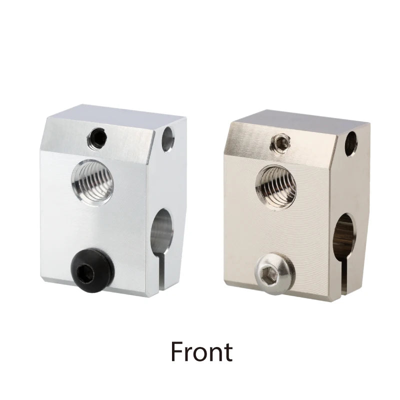 Mellow 1Pcs Aluminum/Copper Prusa Mini Heater Block For PT100 Sensor Cartridge Thermocouple&Thermistor HotEnd For 3D Printer Kit