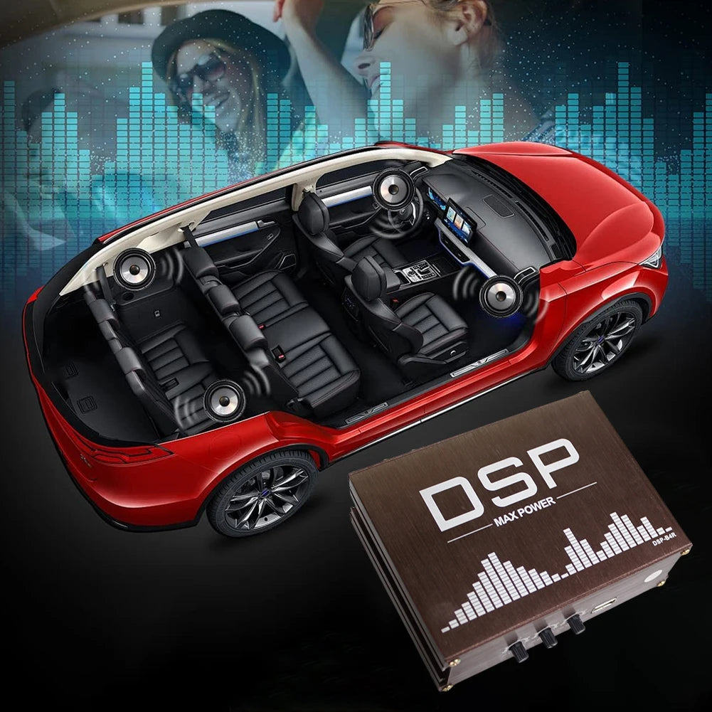 4x50W Car DSP Digital Audio Processor Support APP Control DSP Car Power Amplifier Audio Digital Sound Processor Car Accessories