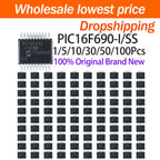 1~100Pcs PIC16F690-I/SS SSOP20 SMD 8Bit MCU 20MHz 4K Flash Microcontroller Chip For Electronic DIY And Industrial Control