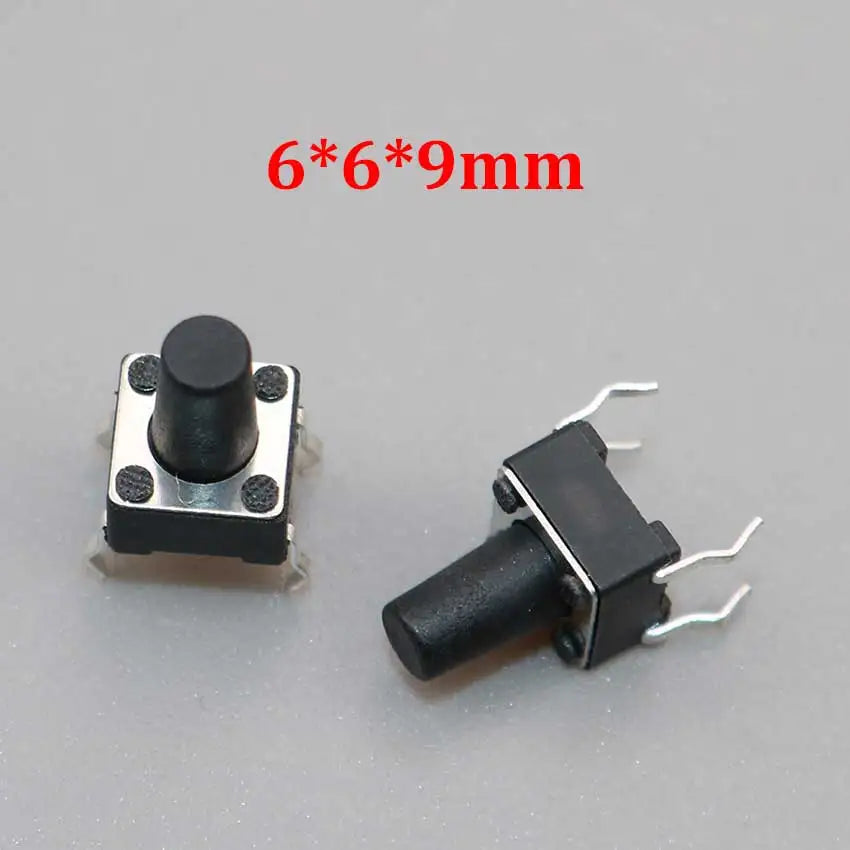 20/50/100pcs 6x6 PCB Momentary Mini Micro Tactile Tact Push Button 4-Pin Self-reset Switch 6*6*4.3/5/6/7/8/9/10/11/12/13/14/15mm