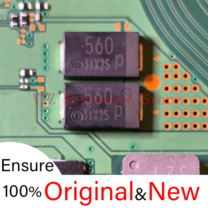 2pieces 560UF 1.8V thin capacitor  100%New&Orginal Tantalum capacitor For PS5 Slim motherboard (EDM-041)