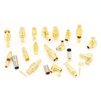 2PCS MCX-JW-1.5 Male Head MMCX-J-K-1.5 MCX MMCX Connector MMCX-JB2 Crimping RG316/405 Feeder Connector Right Angle Elbow