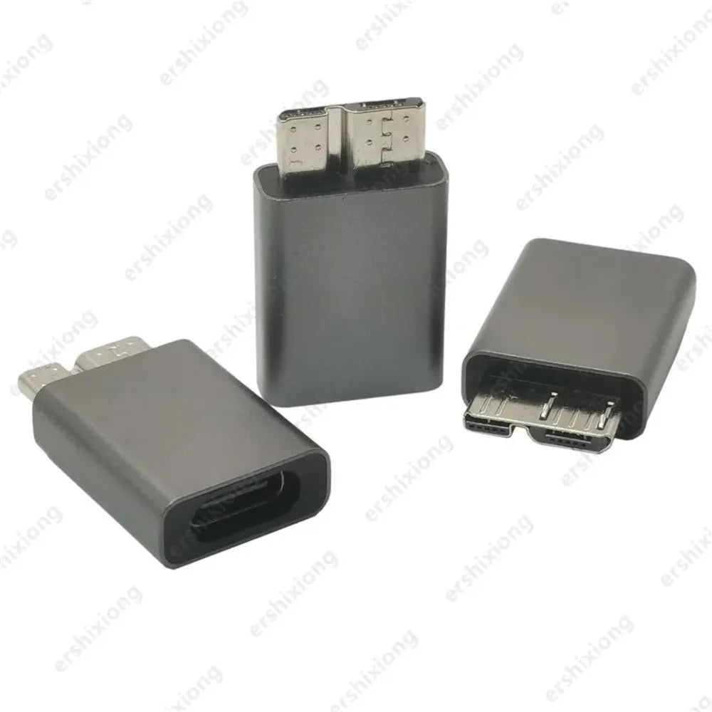 USB C to Micro B USB3.0 Adapter Type-C Female to Micro B Male Fast Charge USB Micro 3.0 to Type C Super Speed for HDD USB Type C