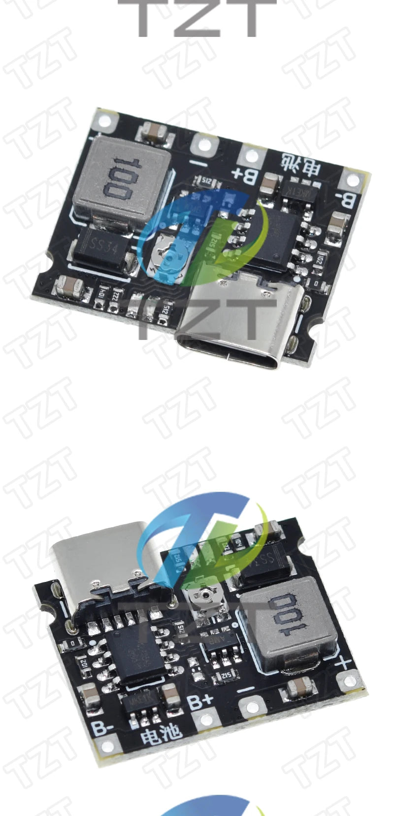 1/2/5PCSType-C USB Lithium Li-ion 18650 3.7V 4.2V Battery Charger Board DC-DC Step Up Boost Module TP4056 DIY Kit Parts