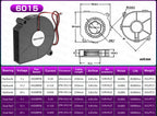 2PCS 5V USB Brushless Blower Cooling Fan USB Ventiliator Computer Case Cooler  PBT CPU Radiator USB Fan PC USB Gadgets