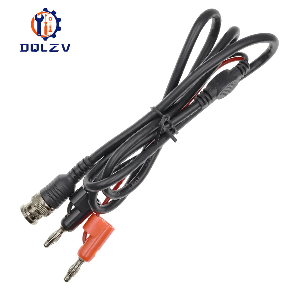1M BNC Q9 to Dual Alligator Clip Oscilloscope Test Probe Leads 4MM Banana Plug Cables Connector Dual Tester Tools for