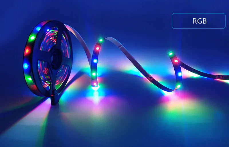 1m USB LED Strip Lights 60LEDs/m RGB Tape SMD 2835 With Remote Control Flexible Tape Diode Ribbon TV Backlight Room Decor