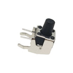 20/50Pcs 6x6 PCB Momentary Tactile Tact Push Button 4-Pin Self-reset Switch Right Angle With stent 6*6*4.3//5/6/7/8/9/10/11/12mm