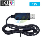 TZT 1/3PCS USB Power Boost Line DC 5V to DC 9V / 12V Step UP Module USB Converter Adapter Router Cable 2.1x5.5mm Plug
