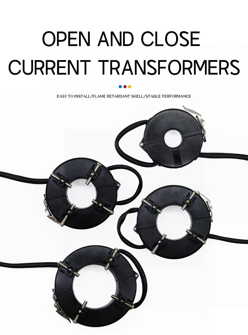 Circuit Open 60mm Aperture Current Transformer Power Measurement AC  Ct 300/5A Class 0.5 Low Voltage