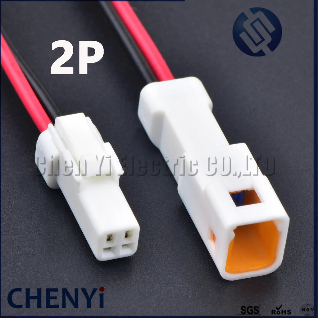 2 3 4 6 8 Pin JWPF-VSLE-S JWPF-VSLE-D Auto Waterproof Electronic Connector Wire Harness Butt Plug JST-02T 02R Black or white