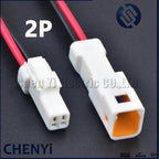 2 3 4 6 8 Pin JWPF-VSLE-S JWPF-VSLE-D Auto Waterproof Electronic Connector Wire Harness Butt Plug JST-02T 02R Black or white