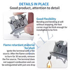 10Pcs UK 2.5 Terminal Block UK2.5B Screw Connection Connect Strip 2.5B 2.5mm² Cable Electrical Din Rail Wire Connector ZiiZ