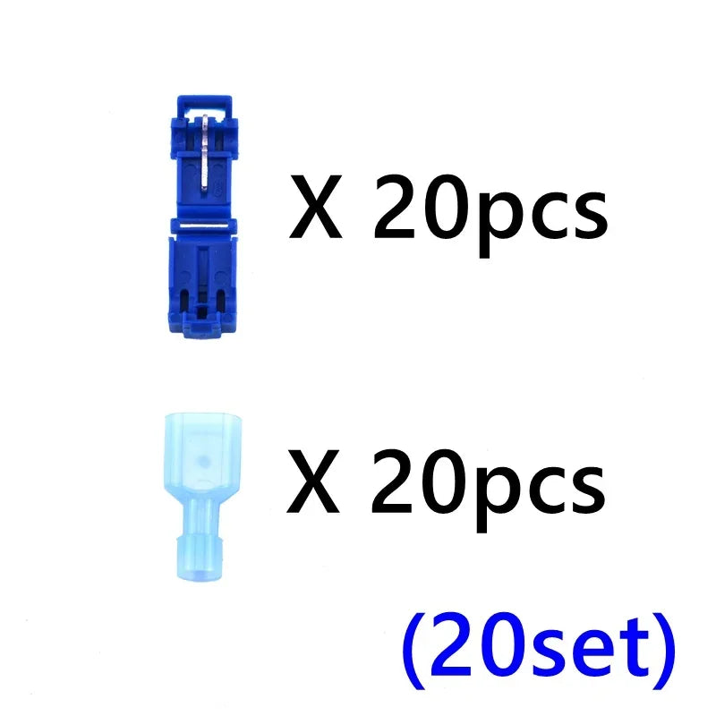 10sets/20sets Snap Splice Lock Wire Terminals Quick Electrical Cable Connectors Crimp electric motorcycles ham radio