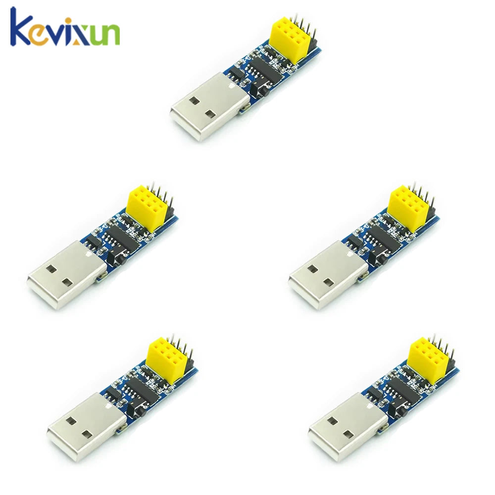 5/1PCS CH340C USB ESP8266 ESP-01 ESP01S Prog WIFI Downloader Module Developent Board for Arduino Programmer Adapter