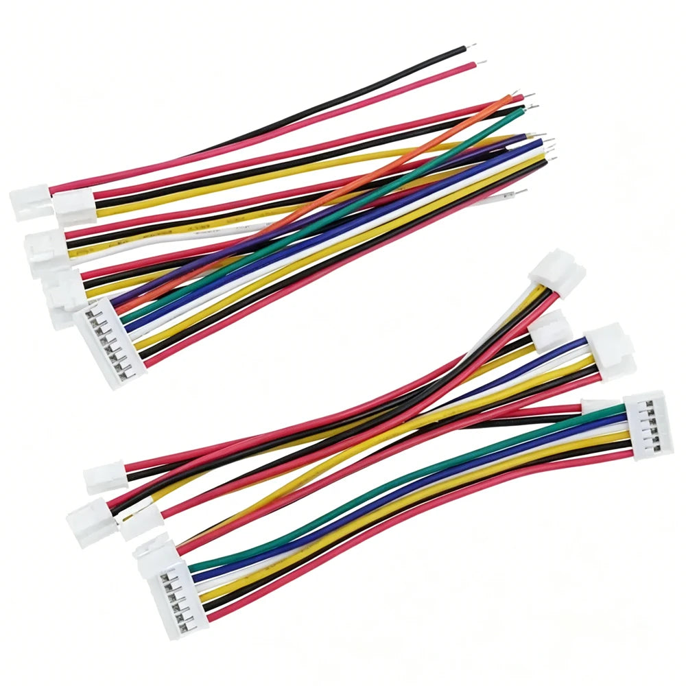 5pcs 10/15/20cm HY2.0mm Single/Double Same/Reverse Cable Connector Electronic Terminal Wire WT Buckle 26AWG 2/3/4/5/6/7/8/9/10P