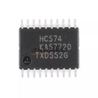 10PCS 74HC574PW TSSOP-20 74HC574PW,118 74HC574 SN74HC574PWR HC574 SMD Octal D-type Flip-flop Positive Edge-trigger 3-state IC