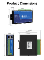 Isolated 8-Channel Serial Server RS485/232/422 to RJ45 COJXU NB183 Series ModBus RTU to TCP Build-in Watchdog MQTT/HTTP IOT