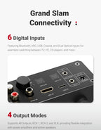 AIYIMA D20 HiFi DAC Decoder AK4493SEQ ES9039Q2M XMOS XU316 USB DSD512 Bluetooth 5.1 LDAC RCA XLR Audio Converter VU Meter