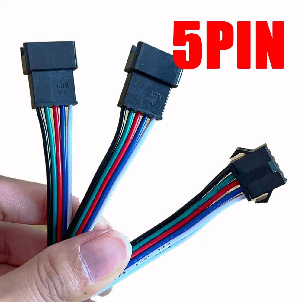 2Pin 3Pin 4Pin 5Pin 6Pin LED Splitter Connector JST SM Male Female Wire Cable For WS2812 WS2811 SK6812 RGB RGBW Led Strip