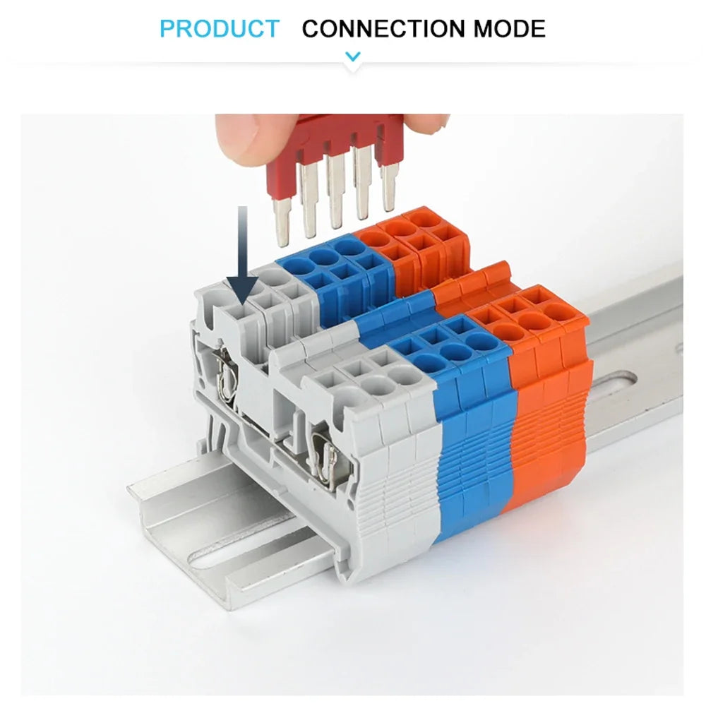 1PCS FBS 10-5 Jumpers 2/3/4/5/10 Seat PT ST 2.5 mm FBS2-5//FBS3-5/FBS4-5 DIN Rail Terminal Block Accessories Plug-In Bridge