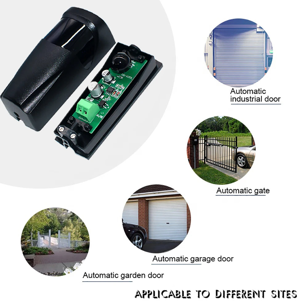 Infrared Photocells Sensor Photocell Detector for Garage Gate Door Not Included (Battery)