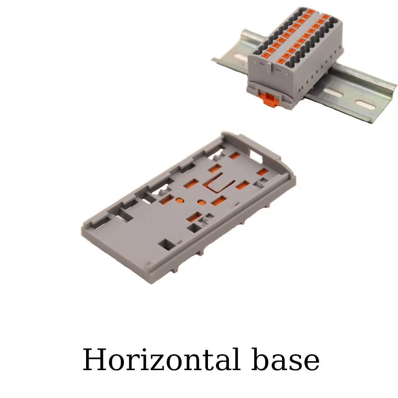 DIN Rail Terminal Block 1/5/10PCS 2.5mm2 Push In Quick Connect Electrical Wire Connector Modular Power Distribution Block