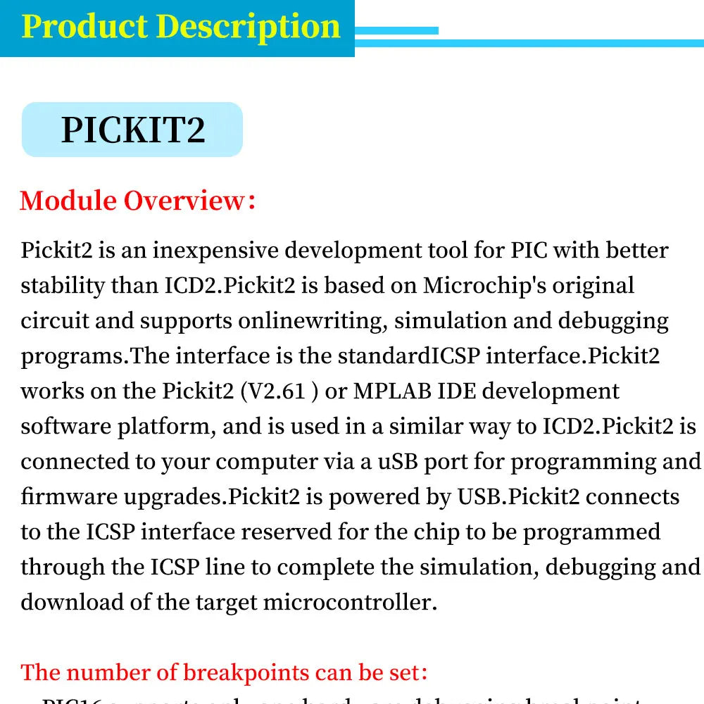 1/5/10Pcs PIC KIT Programmer PIC KIT2/3/3.5 Read/Write Downloader for PIC MCU