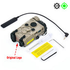 Tactical Nylon EOTEC OGL Red Dot Laser Indicator Blue Green IR PEQ-15 with OGL White Strobe Flashlight for Airsoft Gun Rifle