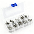 Axial Lead Glass Fuse Assortment Kit 100PCS 10 Sizes 3.6*10mm 0.5A 1A 2A 3A 5A 8A 10A 250V Slow Blow Fuse Tube For PCB Repair