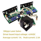 Laser Galvo Scanner 15/20/25/30/40Kpps X-Y Galvanometer Scanning for RGB Stage Light / Engraving / 3D Printing