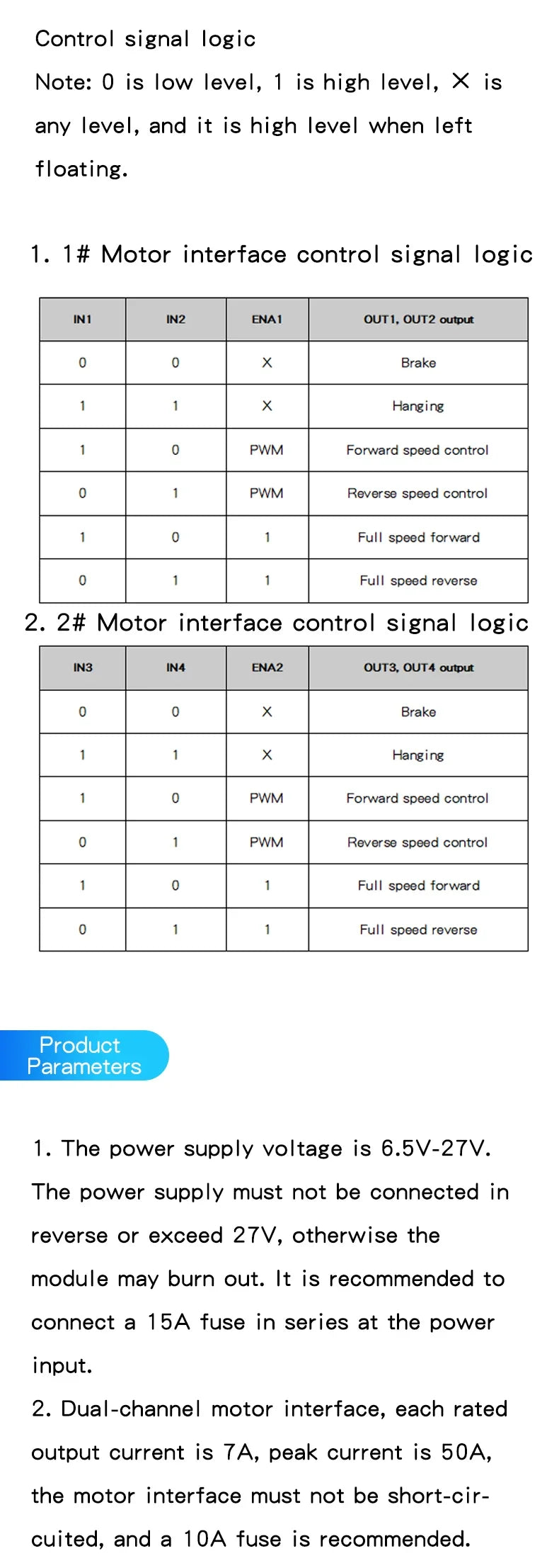 L298N motor driver board module DC stepper motor motor smart car robot accessories TB6612FNG