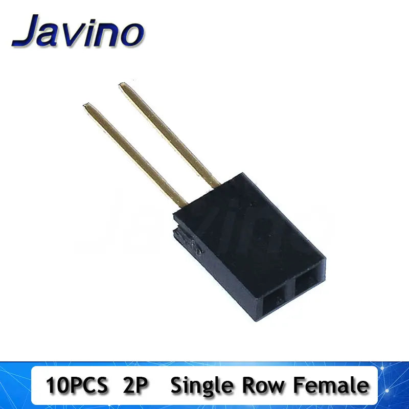 10PCS 2.54mm Single Row Female Long pins 11mm Breakaway PCB Board Pin Header socket Connector 1*2/3/4/6/8/10/15Pin For Arduino