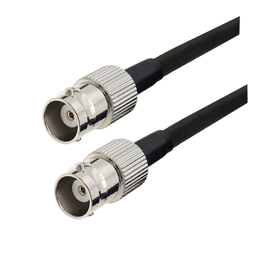 BEVOTOP RG58 BNC Cable Waterproof BNC Female Nut Bulkhead to BNC Male Plug RG58 Pigtail Jumper 50 Ohm RF Coaxial Extension Cable