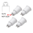 2/4/6/10pcs GU10 To E27 E26 CFL LED Spotlight Socket Lamp holder 2 Prong Pin Bulb Base Fire Resistant PBT Adapter Converter