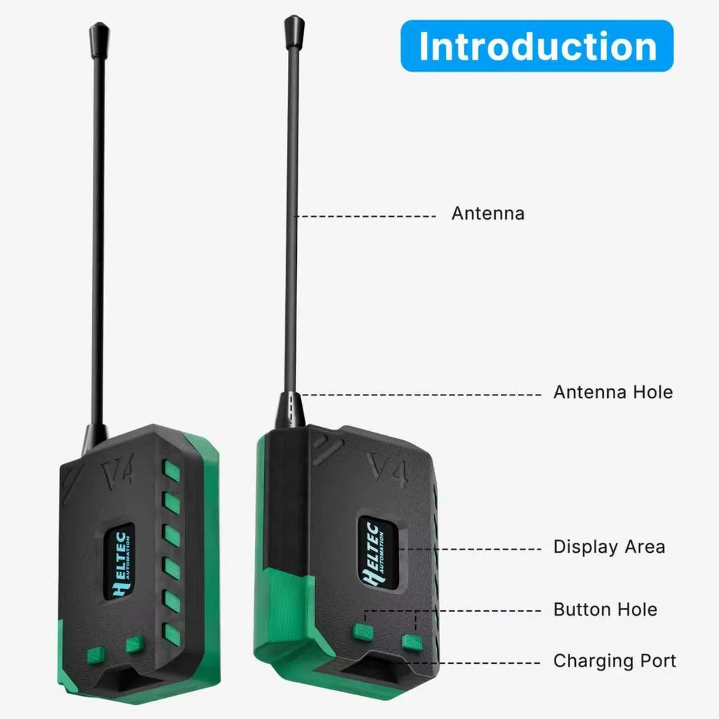 New Meshtastic Heltec V4 WiFi LoRa 32 Dev-Board Case Set Soft Antenna ESP32 SX1262 Solar Powered BLE Low Power