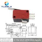 16A 250VAC SPDT Momentary Travel Limit Micro Switch 1NO1NC 3/6Pin Lever Roller V-15 V-151 V-152 V-153 V-154 V-155 Microswitch