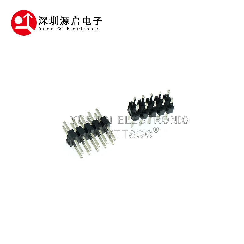 1.27mm 1.27 Double Row Male 2~40P Breakaway PCB Board Pin Header Connector Strip Pinheader 2*3/4/5/6/7/8/10/12/15/20/40p 2-50P