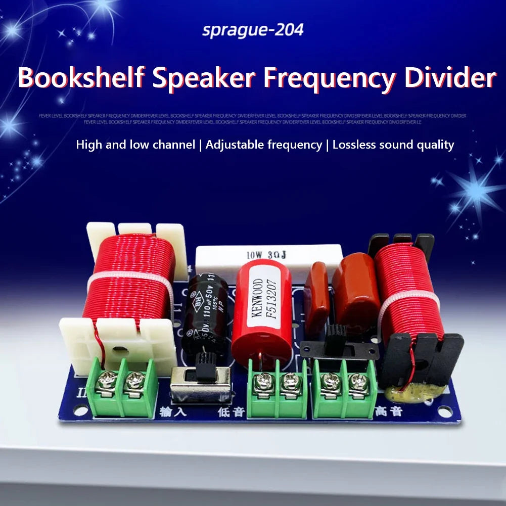 1-5pcs 2-Way 250W Speaker Crossover 2500-3000Hz Treble Medium Bass Filter Frequency Divider HiFi Stereo Audio Crossover Filter