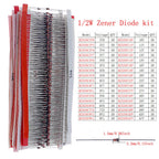 DIP SMD Zener Diode Fast Switching Schottky TVS Diode Assorted Kit 1N4007 1N5408 FR207 1N5819 1N5822 1N4148 10A10 M7 SS14 2V-47V